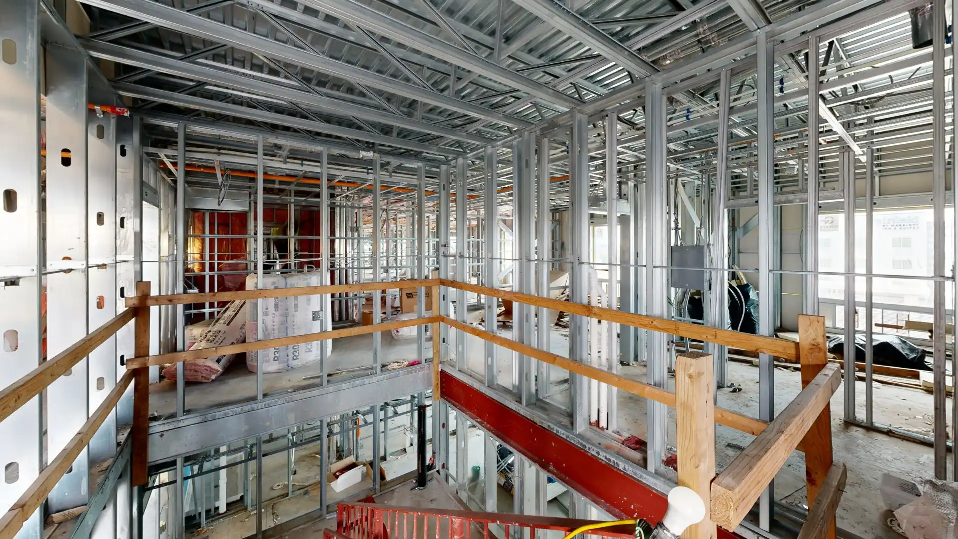 Hilton hotel under construction in Shawnee, OK documented in a 3D scan